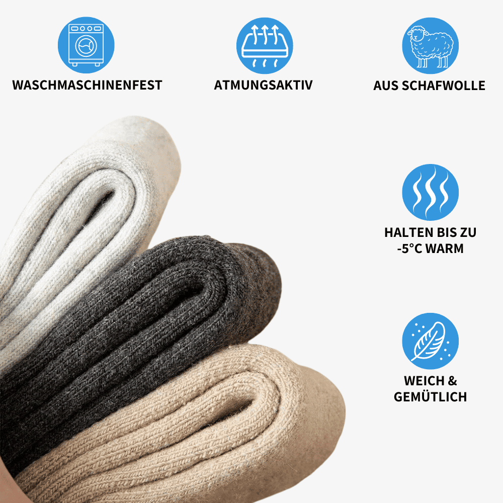 Wintersocken aus Schafwolle