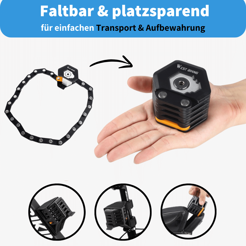 Faltbares Premium Fahrradschloss