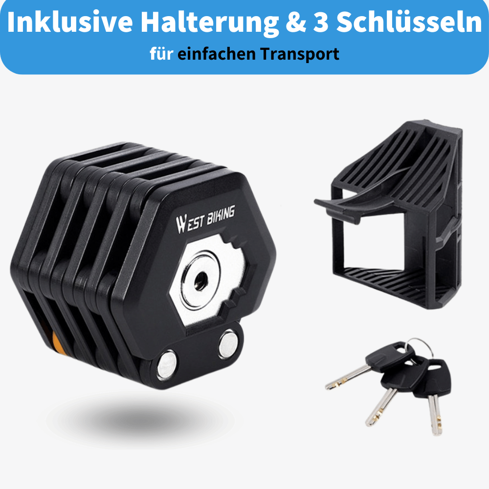 Faltbares Premium Fahrradschloss