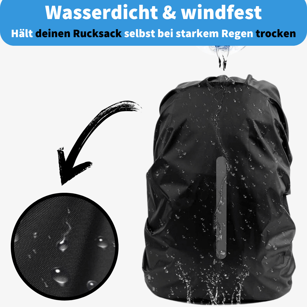 Reflektierender Regenschutz für Rucksack