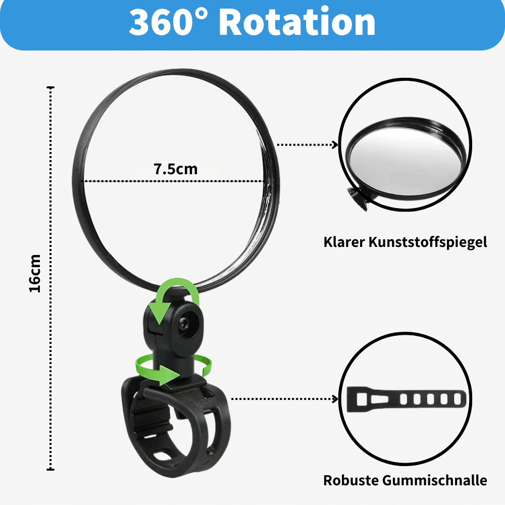 360° Fahrradspiegel (2 Stück)