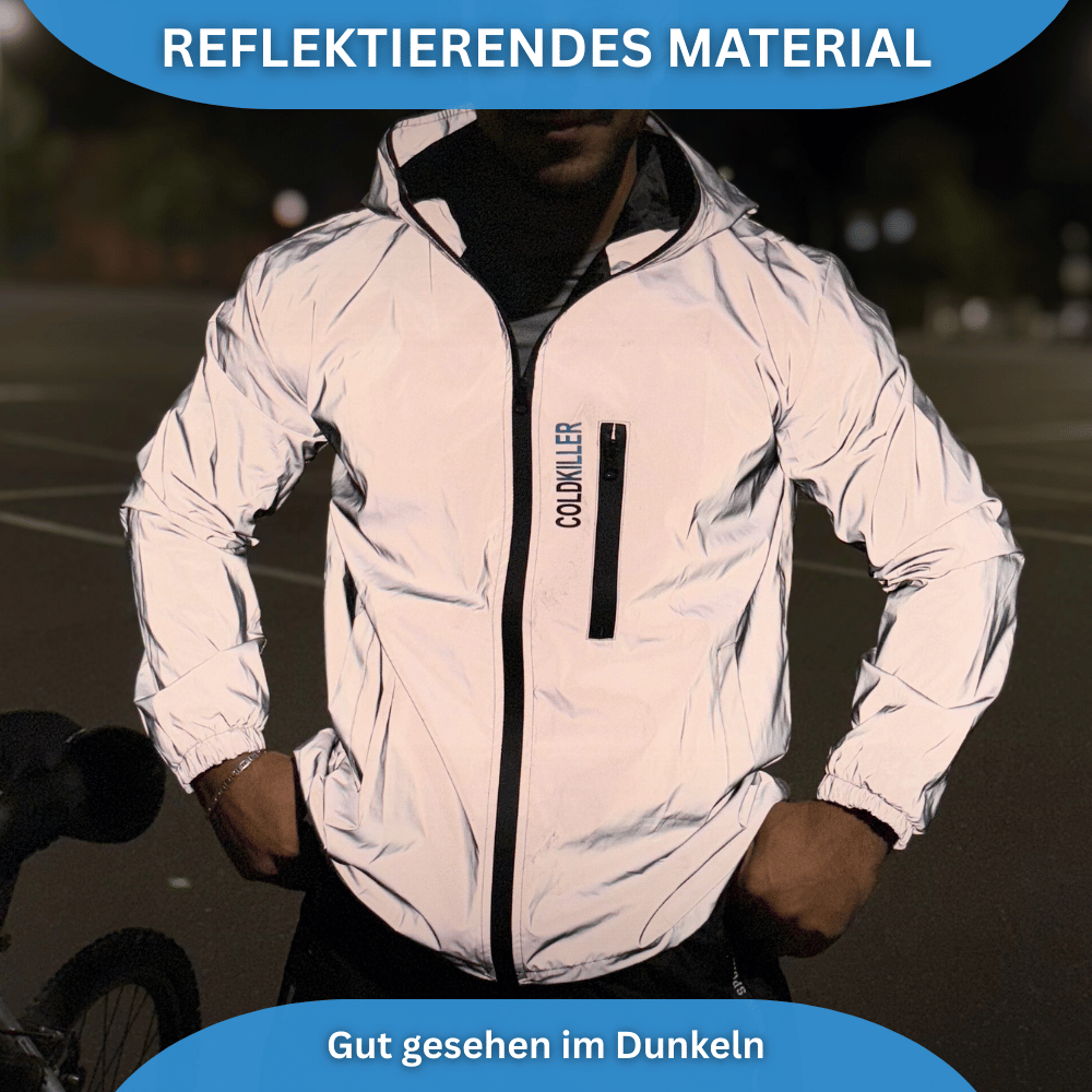 Reflektierende Fahrradjacke für Damen & Herren