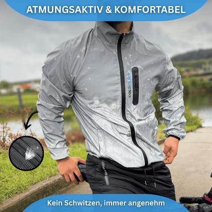Reflektierende Fahrradjacke für Damen & Herren